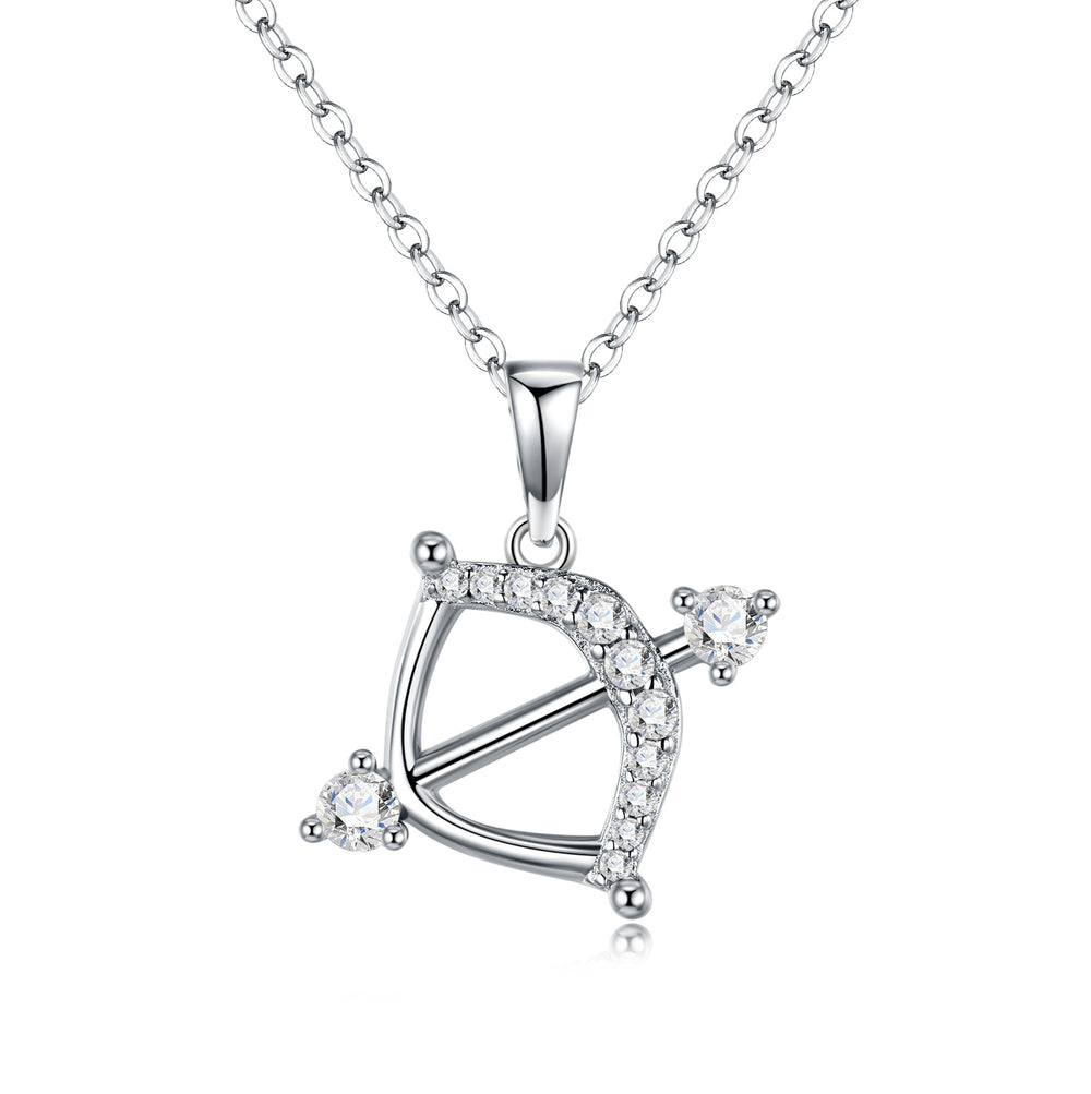 Sterling Silver Zodiac Moissanite Necklace