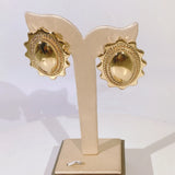 Earrings High Quality 24K Gold Plated Unique Design Luxury Earrings Accessories.