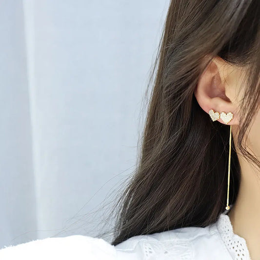 Long Micro-Encrusted Zircon Jewelry Accessories.