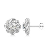 Luxury Quality Trendy Star Of David 2 Carat 6.5mm Moissanite Earrings Studs Pure 925 Silver Certificated Women's Jewellery Sale