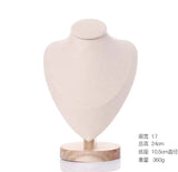 Solid Wood Figure Neck Display Stand Necklace Display Stand Jewelry Display Stand Jewelry Jewelry Storage Stand