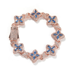 Rose gold aquamarine