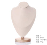 Solid Wood Figure Neck Display Stand Necklace Display Stand Jewelry Display Stand Jewelry Jewelry Storage Stand