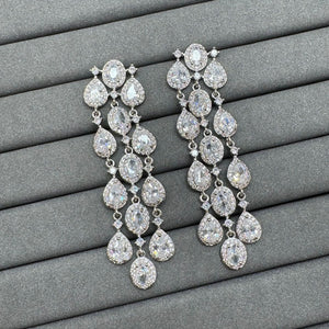 White earrings