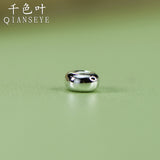 999 Pure Silver Abacus Bead Tube Bead Spacer Bead Niche Handmade DIY Simple Geometric Cylindrical Bead Tool Line Loose Beads