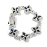 Four-Leaf Bracelet Fashionable Trendy Cool Handsome High-End 5A Zircon Colorful necklace .