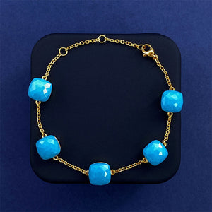 Gold + blue pine