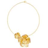 Enamel Flower Necklace Fashion High-End Luxury Necklace.