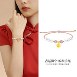Fujian and Guangdong S925 Sterling Silver Beaded Bracelet with Hetian Jade and Crystal Beads, Women's Handmade Original Design, Chinese Style Jewelry