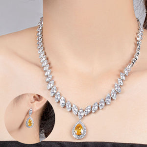 Blue white earrings (ear pin)