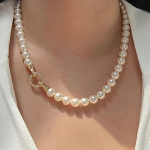 4mm pearl gold buckle