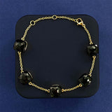 Cross-border New Japanese Style Small Fresh Square Crystal Gem Style Five Flower Bracelet Bracelet Simple Niche Original Design