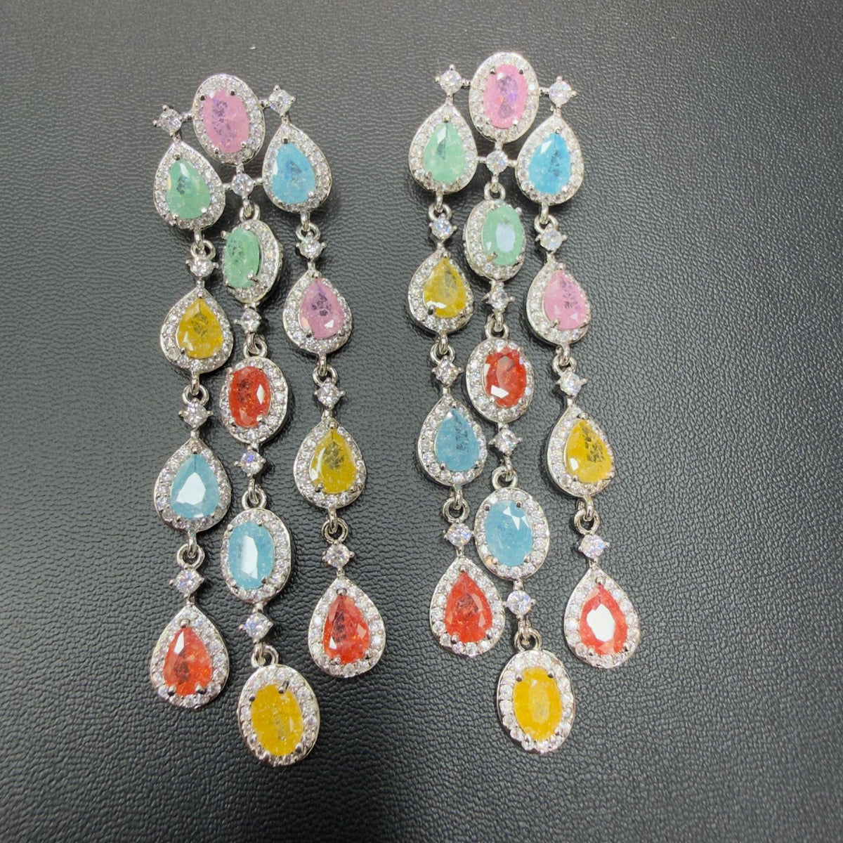 Water Drop Shape Full of Zirconia, Temperament, High-End Luxury  Necklace jewellery Set