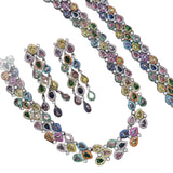 Water Drop Shape Full of Zirconia, Temperament, High-End Luxury  Necklace jewellery Set