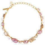 oscardelarenta European and American Antique Fashion Color Exaggerated Elegant Heavy Industry Luxury Crystal Pearl Necklace