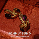 Bao Guo Li Vintage Replica Ring European and American Vintage Court Style Ring Niche Design