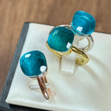 Classic Ring Stacking Mixed Color Crystal Ring 33 Colors Candy Style Ring Jewellery Gift.