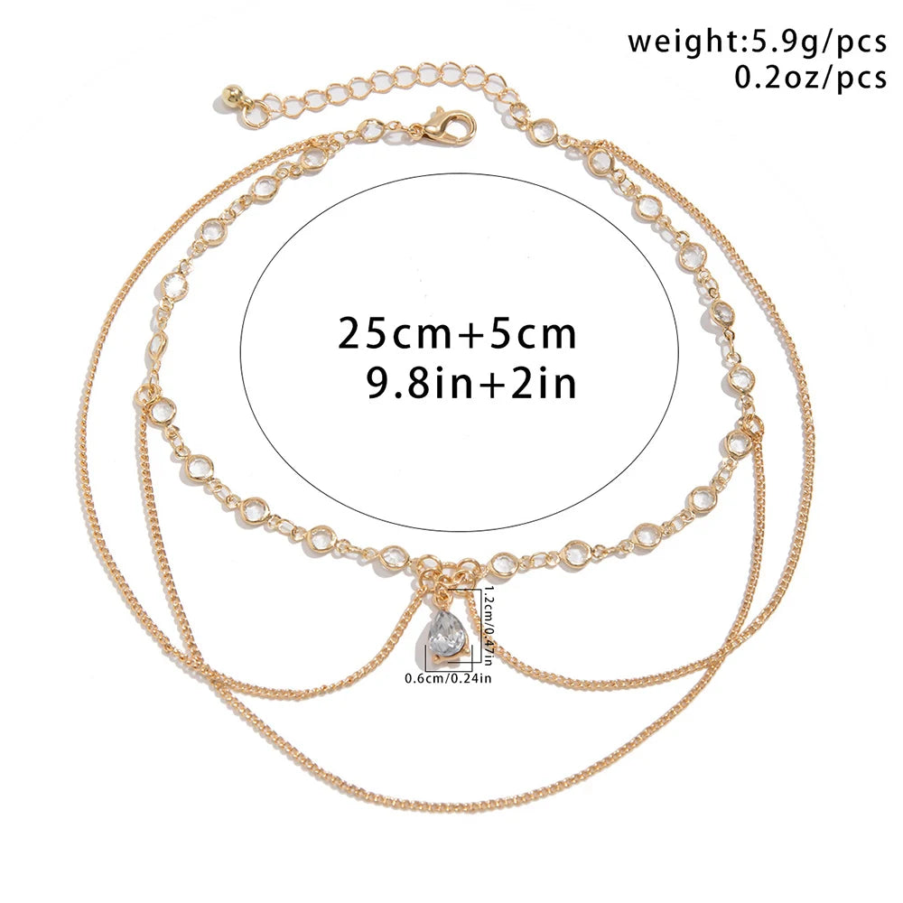 Arm Bracelet Adjustable Crystal Chain Arm Bangle Beach Fashion Pulseiras Bijoux Lover Bracelet Hip Hop Bangles For Women B070