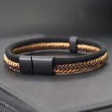 Noter Germany Flag Braided Bracelet For Men Handmade Woven Rope Wristband Grade A Fabric National Color Bangle Football Fan Gift