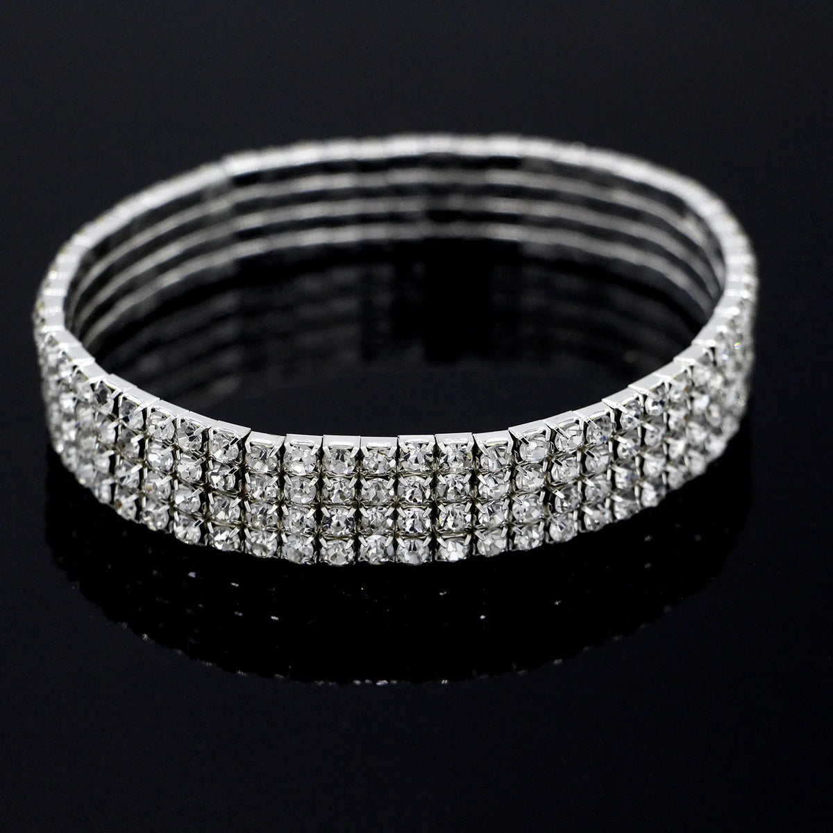 Fashion Rhinestone  Anklet Multi-layer Crystal Elastic Chain Ankle Bracelet Jewellery.