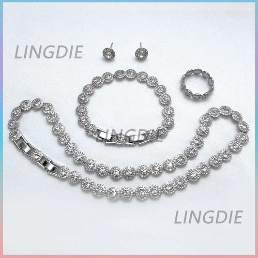 2025 EU high quality jewelry set exquisite luxury wedding jewelry simple and elegant jewelry set
