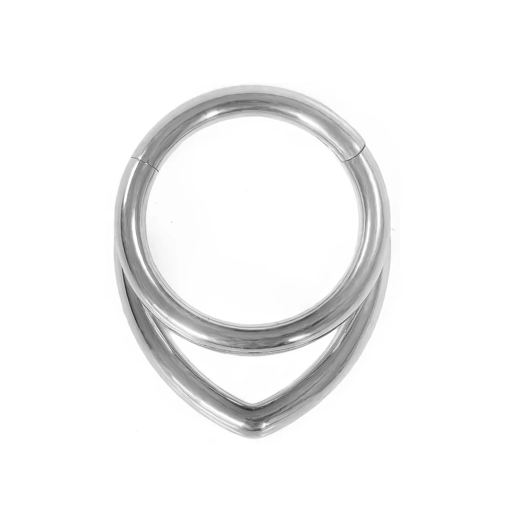 Water Drop Septum Piercing Nose Ring Clicker Cubic Zirconia Cartilage Dailly Earrings.