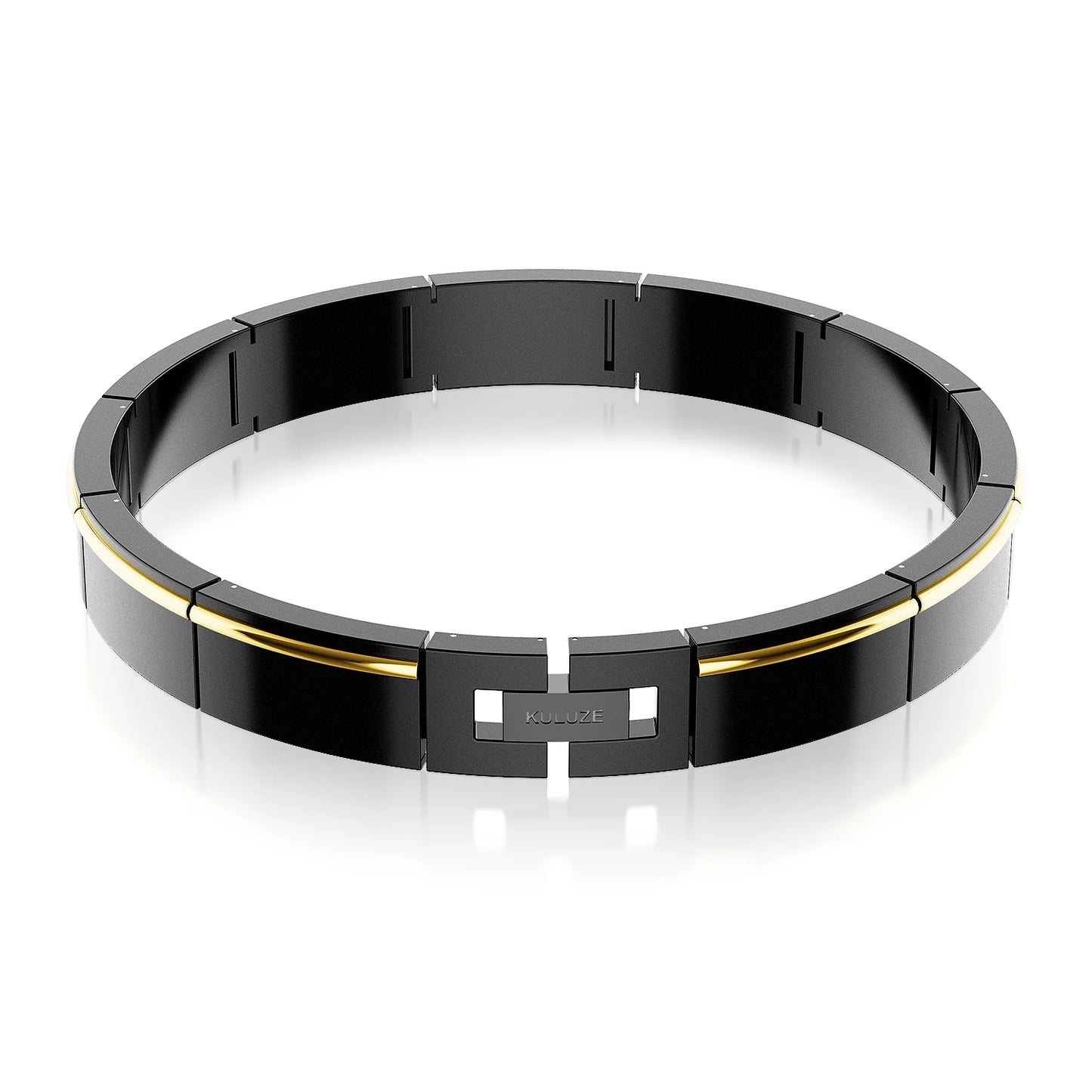 KULUZE Men's Jewelry Titanium Metal Stylish Link Bracelet/Solid titanium Adjustable Bracelets Designed for Men
