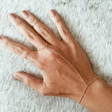 Hand Chain Bracelet Ring Gold Plated Handmade Link Chains Connecting Harness Bracelets Hand Jewelry.