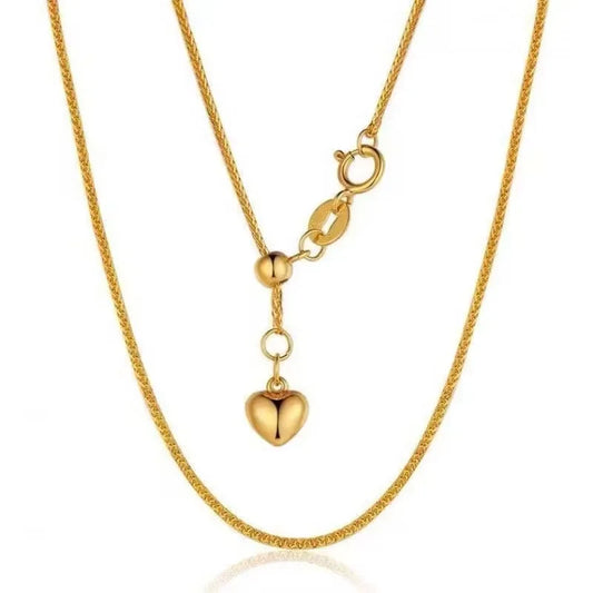 Real 18K Gold Women's Necklace Great Gift Jewelry.