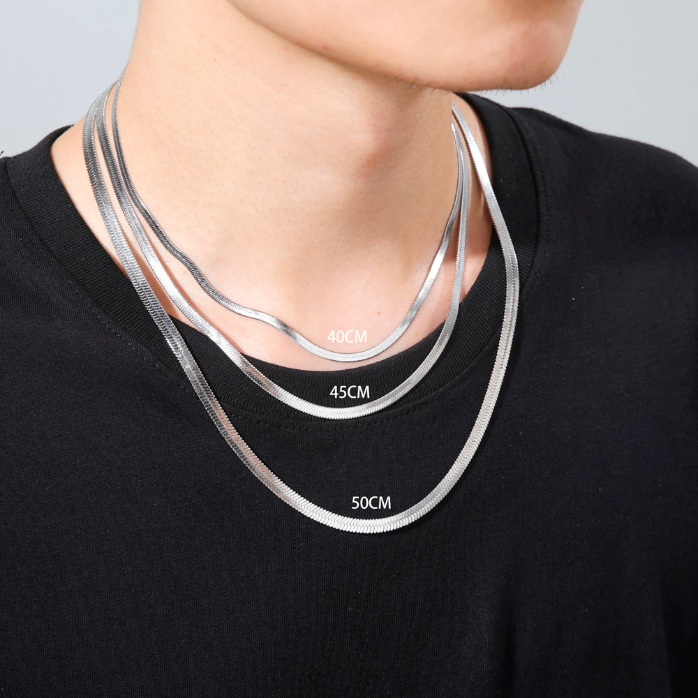 pretty Stainless Steel Necklace Gold Color Neck Jewelry