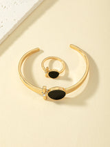 Fashionable, Personalized, Exquisite and Luxurious Bracelet and Ring Set