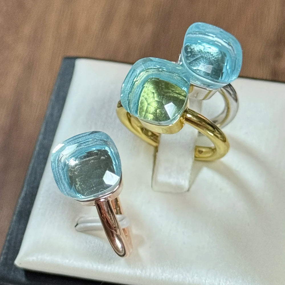 Classic Ring Stacking Mixed Color Crystal Ring 33 Colors Candy Style Ring Jewellery Gift.