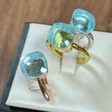 Classic Ring Stacking Mixed Color Crystal Ring 33 Colors Candy Style Ring Jewellery Gift.