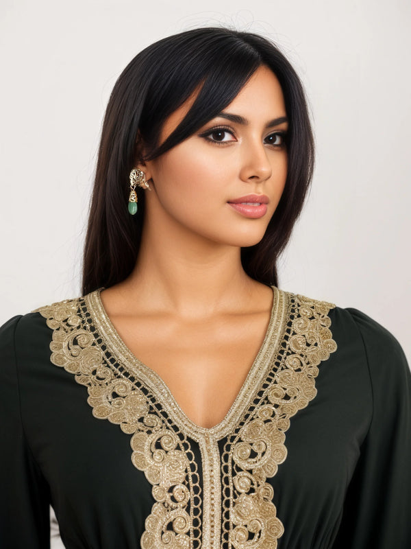 Fashionable and Elegant Women's Earrings in Glass Pendants.