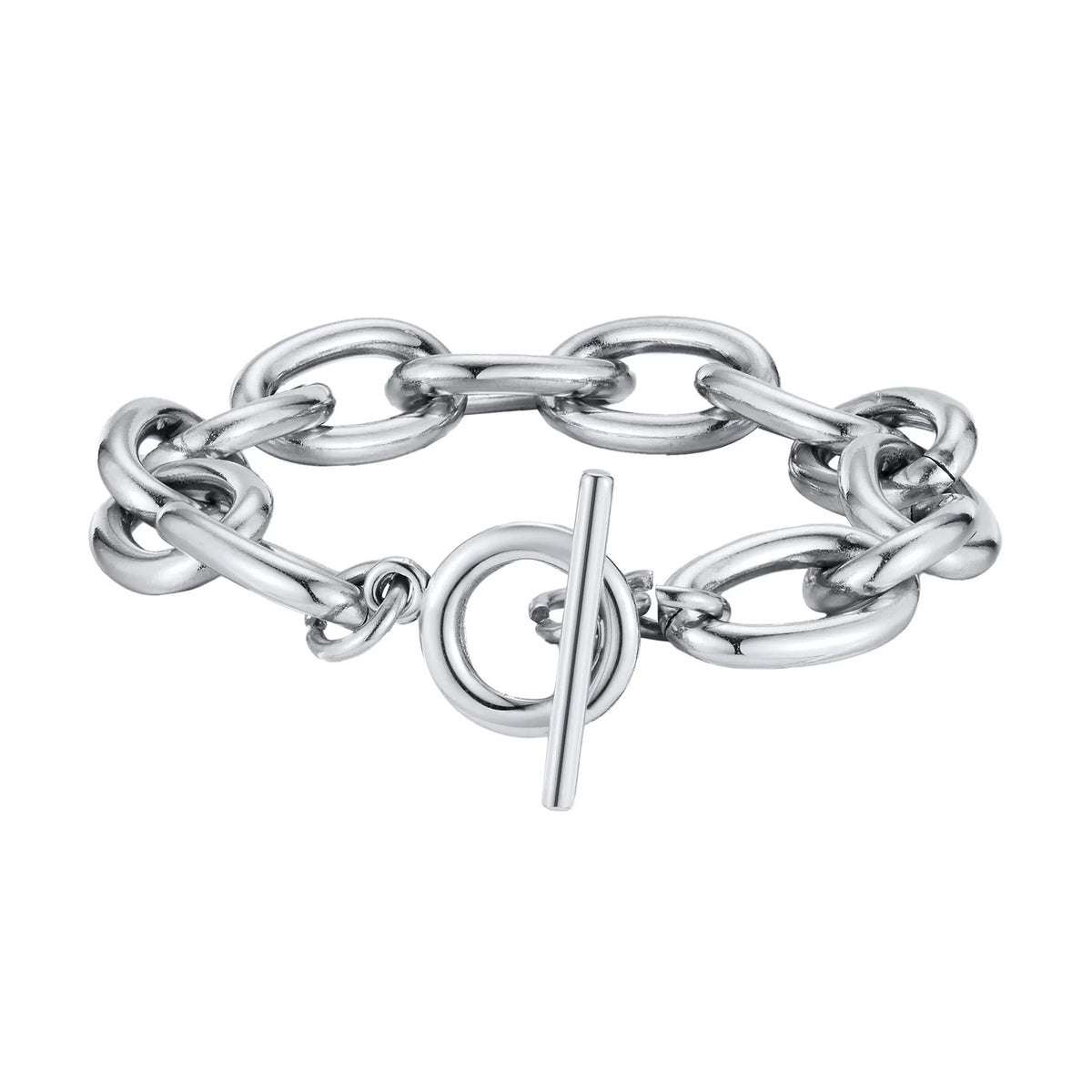 Chunky Bold Bracelets, Stainless Steel, Bracelet Gold Plated Tarnish Free.