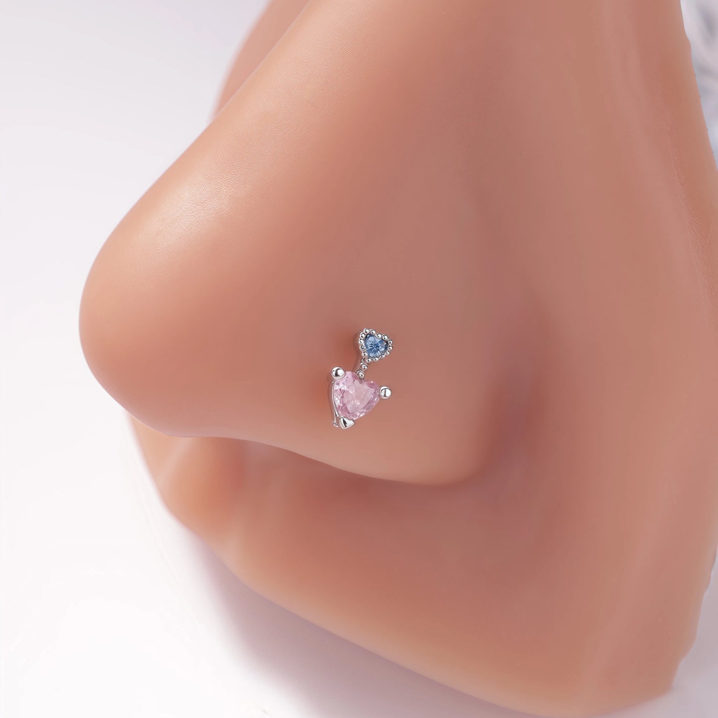 1Pcs Nose Rings Studs L Shaped Nose Rings