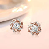 Luxury Quality Trendy Star Of David 2 Carat 6.5mm Moissanite Earrings Studs Pure 925 Silver Certificated Women's Jewellery Sale