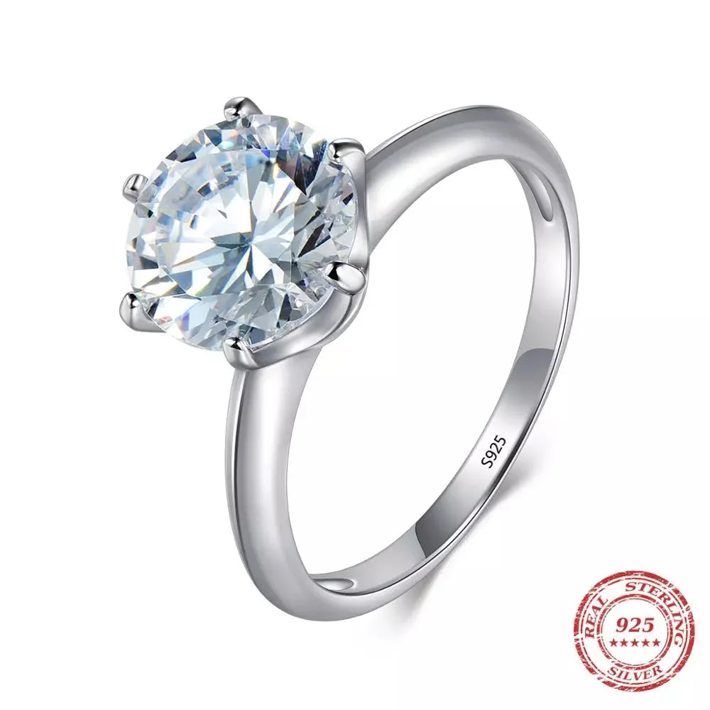 Sterling Silver  Rings Cubic Zirconia