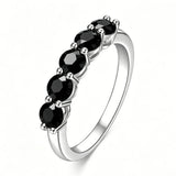 925 Sterling Silver Half Eternity Ring Round Cut D VVS1 Multi Color Moissanite Stackable Fine Jewellery.