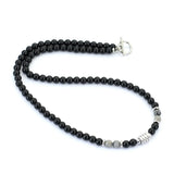 18 Inches Men Necklace 3 Color Options 6mm Obsidian Tiger Eyes Stone Neck Accessory Perfect Gift Jewellery.