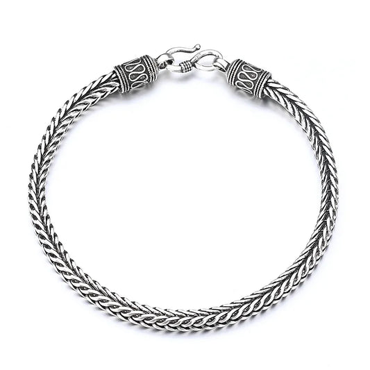 925 Silver Bracelet  Men Classics Fine Jewellery Chain Gifts.
