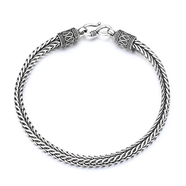 925 Silver Bracelet  Men Classics Fine Jewellery Chain Gifts.
