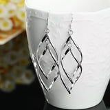 High Quality Charms 925 Sterling Silver Long Earrings Elegant Fashion Jewellery Gift.