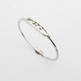 Classic circular bracelet, set with diamonds, luxurious and elegant