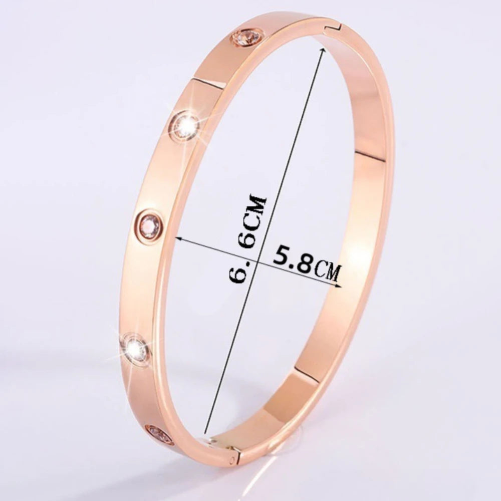 Fashion Adjustable Open Bangles Ladies' Mother's Day Valentine's Day Wedding Couple Birthday Gift Friendship Bracelet