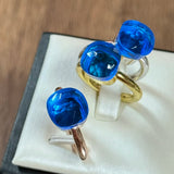 Classic Ring Stacking Mixed Color Crystal Ring 33 Colors Candy Style Ring Jewellery Gift.