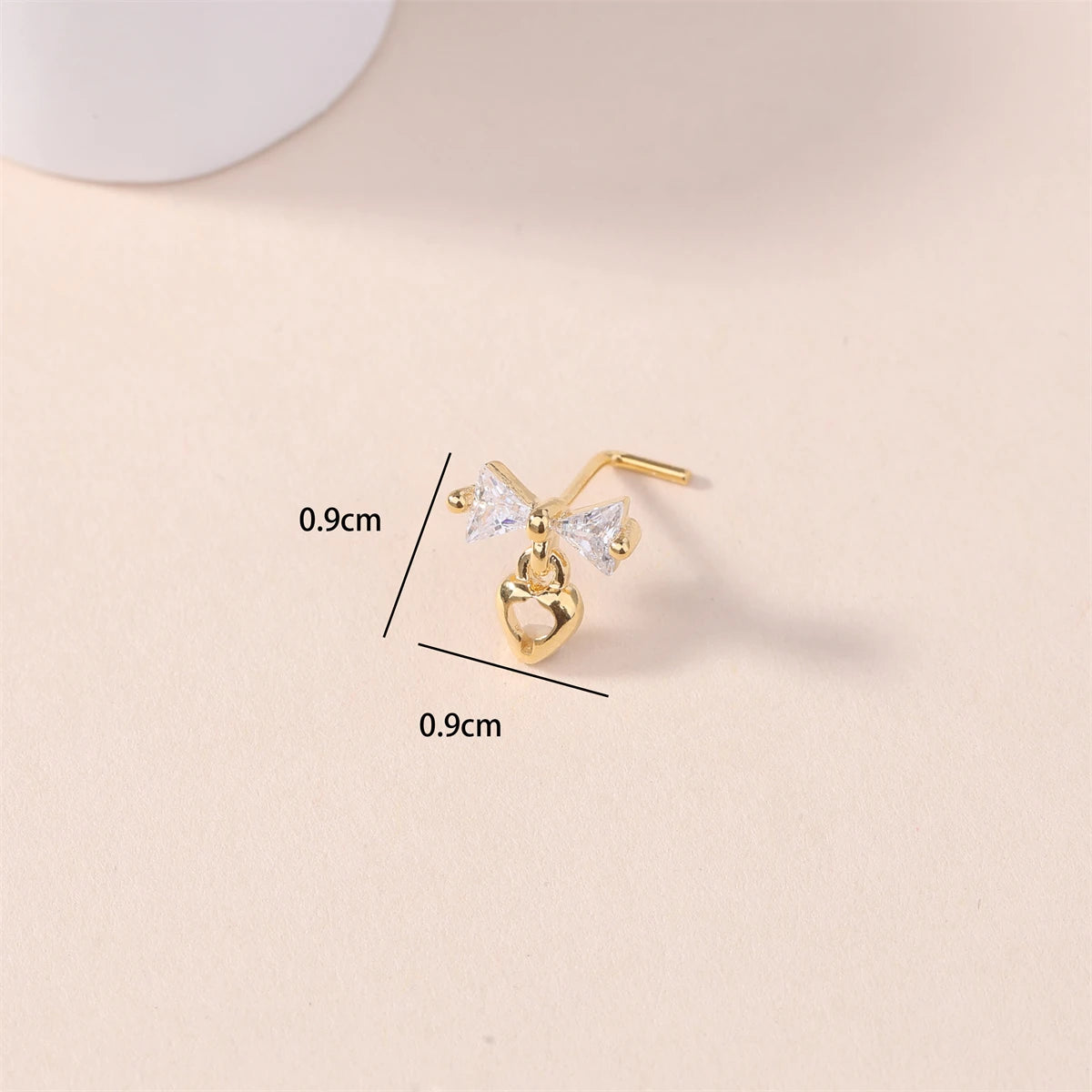 1Pcs Nose Rings Studs L Shaped Nose Rings