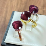 Classic Ring Stacking Mixed Color Crystal Ring 33 Colors Candy Style Ring Jewellery Gift.