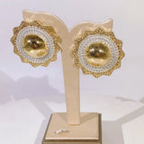 Earrings High Quality 24K Gold Plated Unique Design Luxury Earrings Accessories.