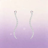 S925 Sterling Silver Hollow Mesh Snake Shape Ring Earrings Bracelet Necklace Luxury Fashion Jewellery.